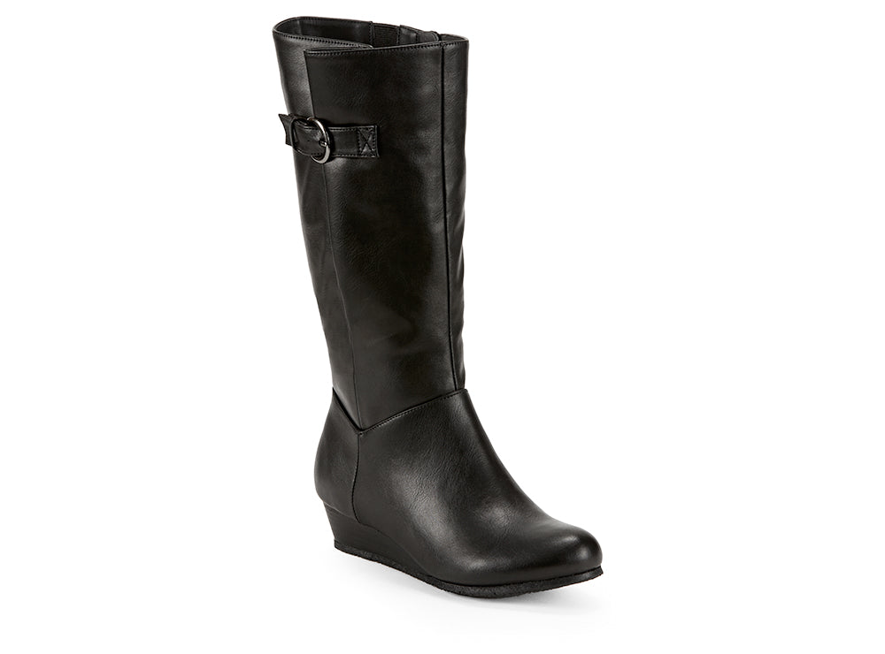 Yellow Shoes | Womens-Light Boots-Dress-Med Shaft & Low Wedge | Utopia | 