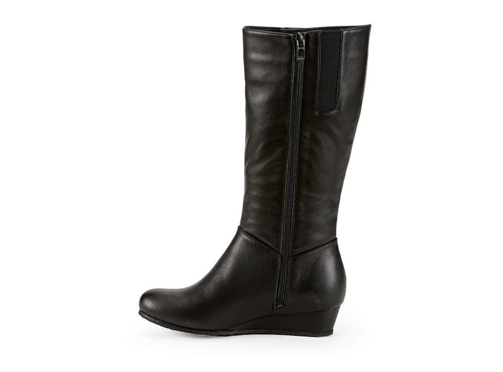 Yellow Shoes | Womens-Light Boots-Dress-Med Shaft & Low Wedge | Utopia | 