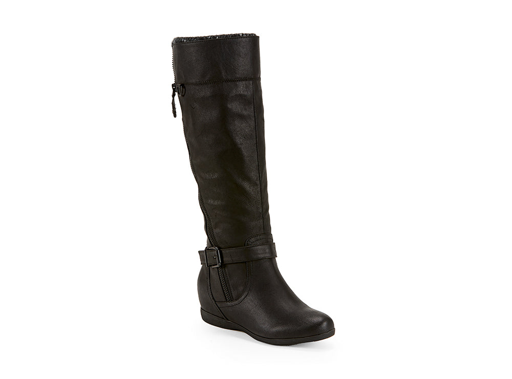 Yellow Shoes | Womens-Winter Boots-Casual-High Shaft & Med Wedge | Ferrier | 