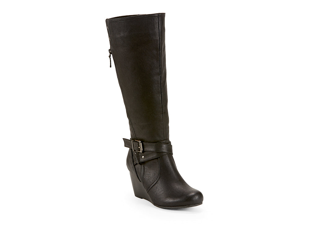 Yellow Shoes | Womens-Light Boots-Casual-High Shaft & Med Wedge | Larch | 