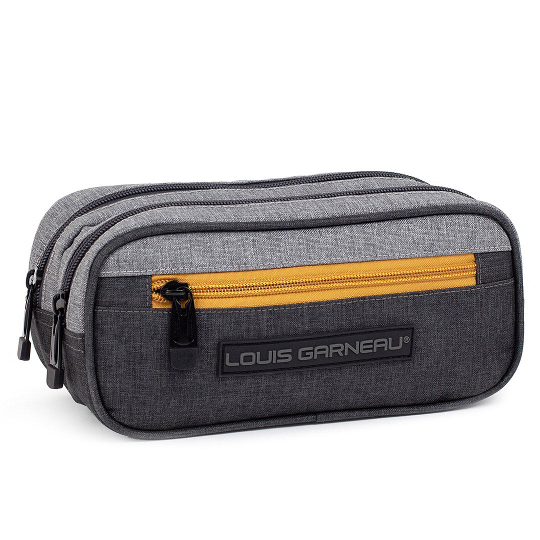 Yellow Shoes | Accessories-Boys-School Items-Pencil Case | LOUIS GARNEAU | GREY 2 COMPARMENTS PENCIL CASE | 116971-05-LG_GRIS_ETUI_A_CRAYONS_2_COMPARTIMENTS-01-2609800032-LOUIS GARNEAU | GREY 2 COMPARMENTS PENCIL CASE-Kids Pencil Cases | Accessories-Louis Garneau-Yellow Shoes