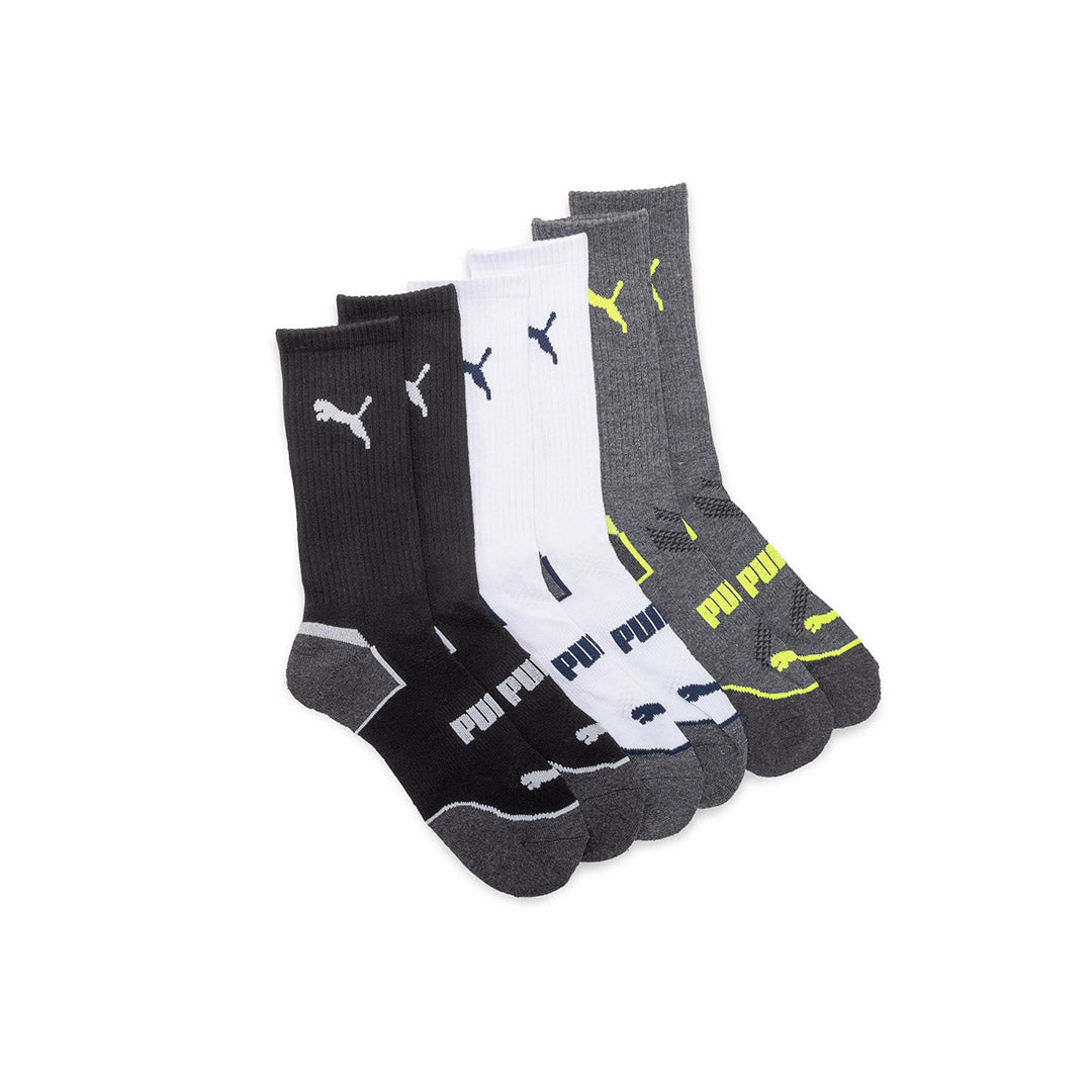 117805-64-PUMA_6_PAIRES_DE_BAS_POUR_HOMMES-01-117805-64-PUMA | 6 pairs of socks for men-Men's Socks | Accessories-Puma-Yellow Shoes