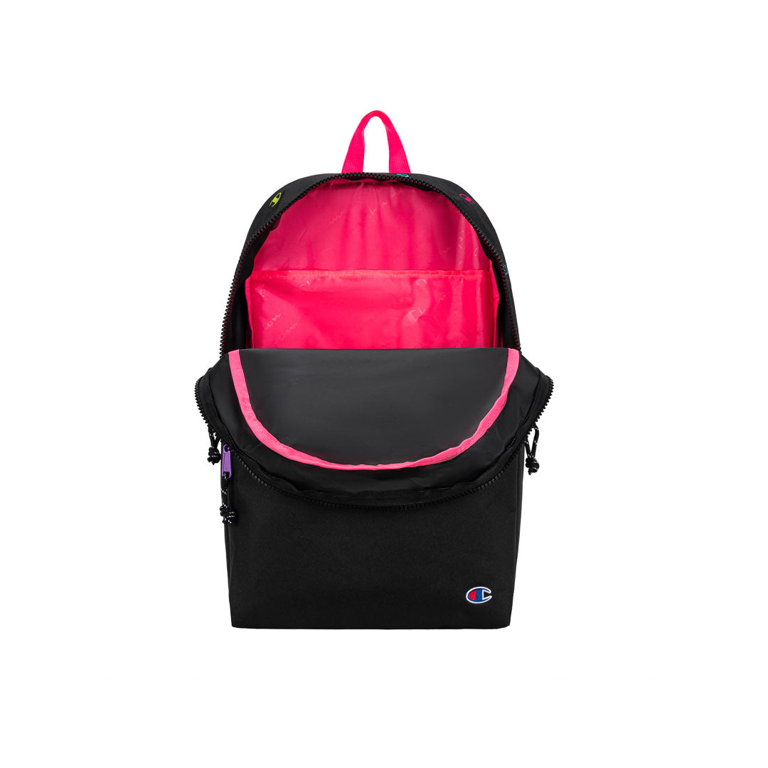 Yellow Shoes | Accessories-Girls-School Items-Backpack | CHAMPION | SAC à DOS ASCEND 2.0 | 118111-04-CHAMPION_Ascend_20_noir_multicolore_sac_a_dos-04-CHAMPION | ASCEND 2.0 BACKPACK-Kids Backpacks | Accessories-Champion-Yellow Shoes