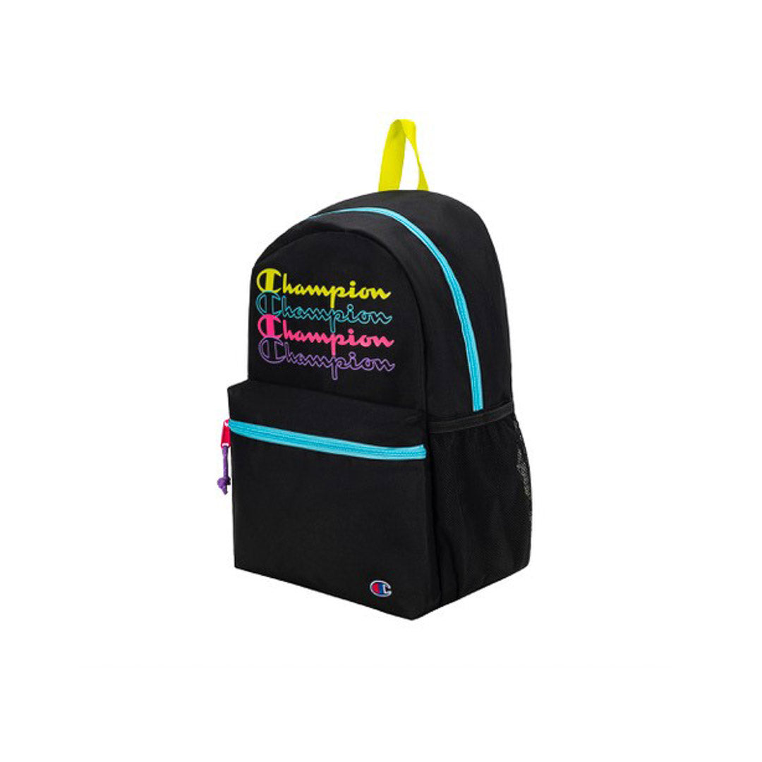 Yellow Shoes | Kids Backpacks | Accessories | CHAMPION | YOUTHQUAKE BACKPACK | 118112-04-CHAMPION_Youthquake_noir_multicolore_sac_a_dos-02-CHAMPION | YOUTHQUAKE BACKPACK-Kids Backpacks | Accessories-Champion-Yellow Shoes