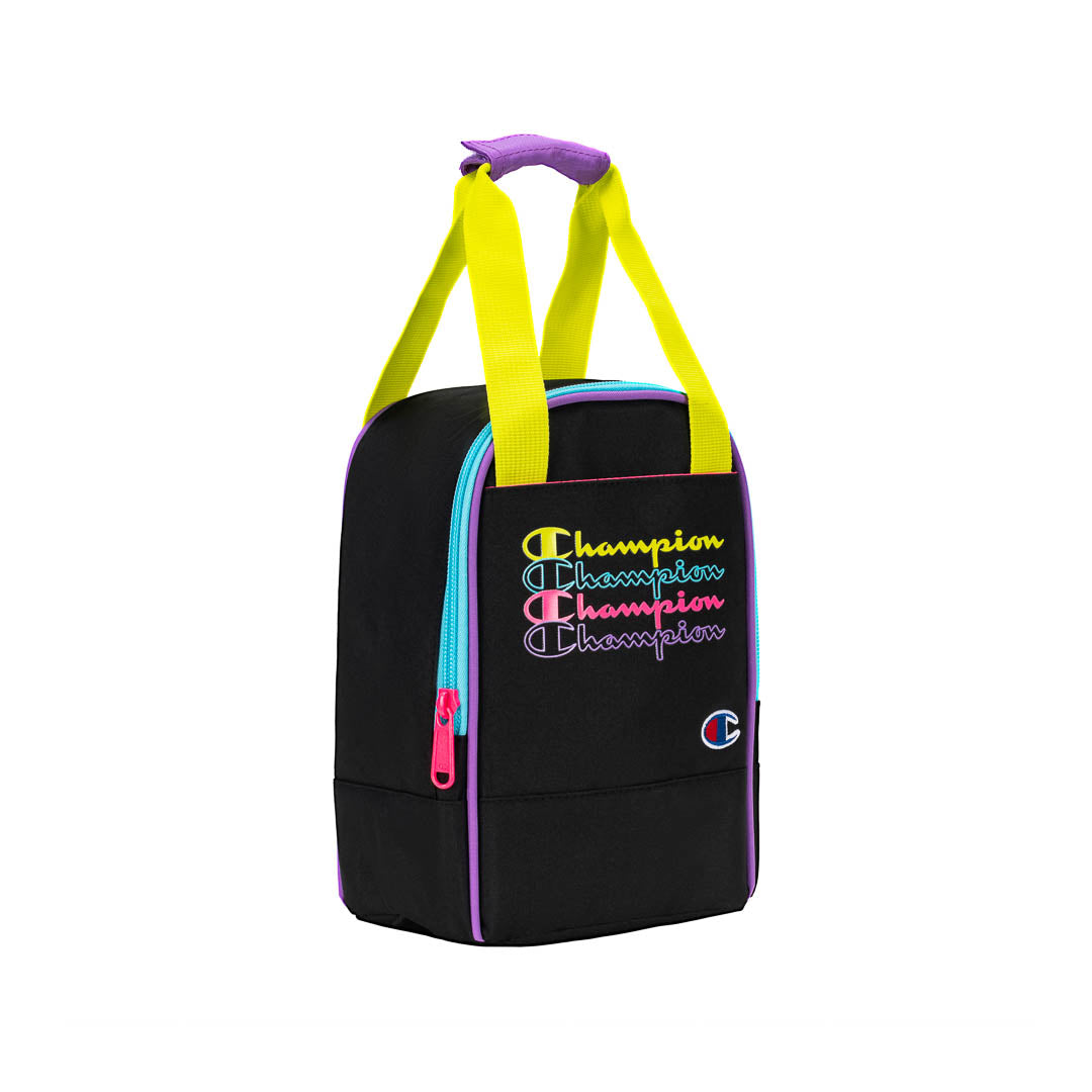 Yellow Shoes | Kids Lunch Bags | Accessories | CHAMPION | YOUTHQUAKE LUNCH BAG | 118115-04-Champion_Youthquake_noir_multicolore_boite_a_lunch-02-CHAMPION | YOUTHQUAKE LUNCH BAG-Kids Lunch Bags | Accessories-Champion-Yellow Shoes