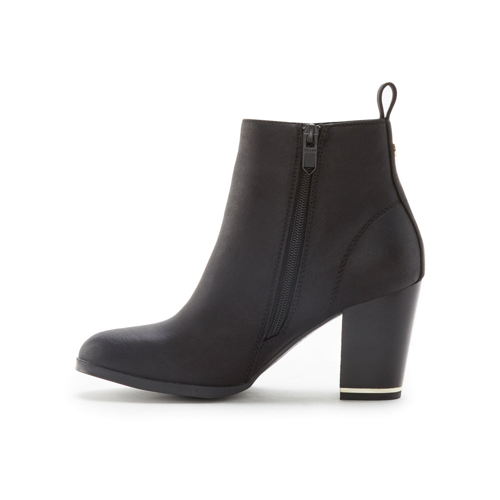 Yellow Shoes | Womens-Light Boots-Dress-Low Shaft & Med Heel | ALVIRA | 