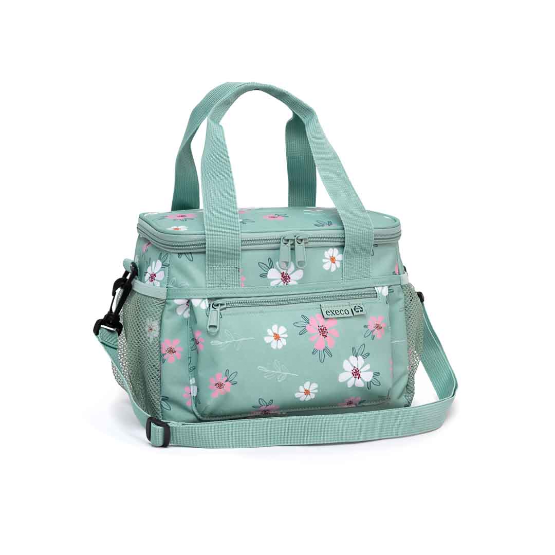 Yellow Shoes | Accessories-Girls-School Items-Lunch Bag | EXECO FLEURS BOÎTE À LUNCH ARONDIE | 118627-98-EXECO_FLEURS_BOITE_A_LUNCH_ARONDIE-01-2870600032-EXECO | FLOWERS ROUNDED LUNCH BAG-Kids Lunch Bags | Accessories-Execo-Yellow Shoes