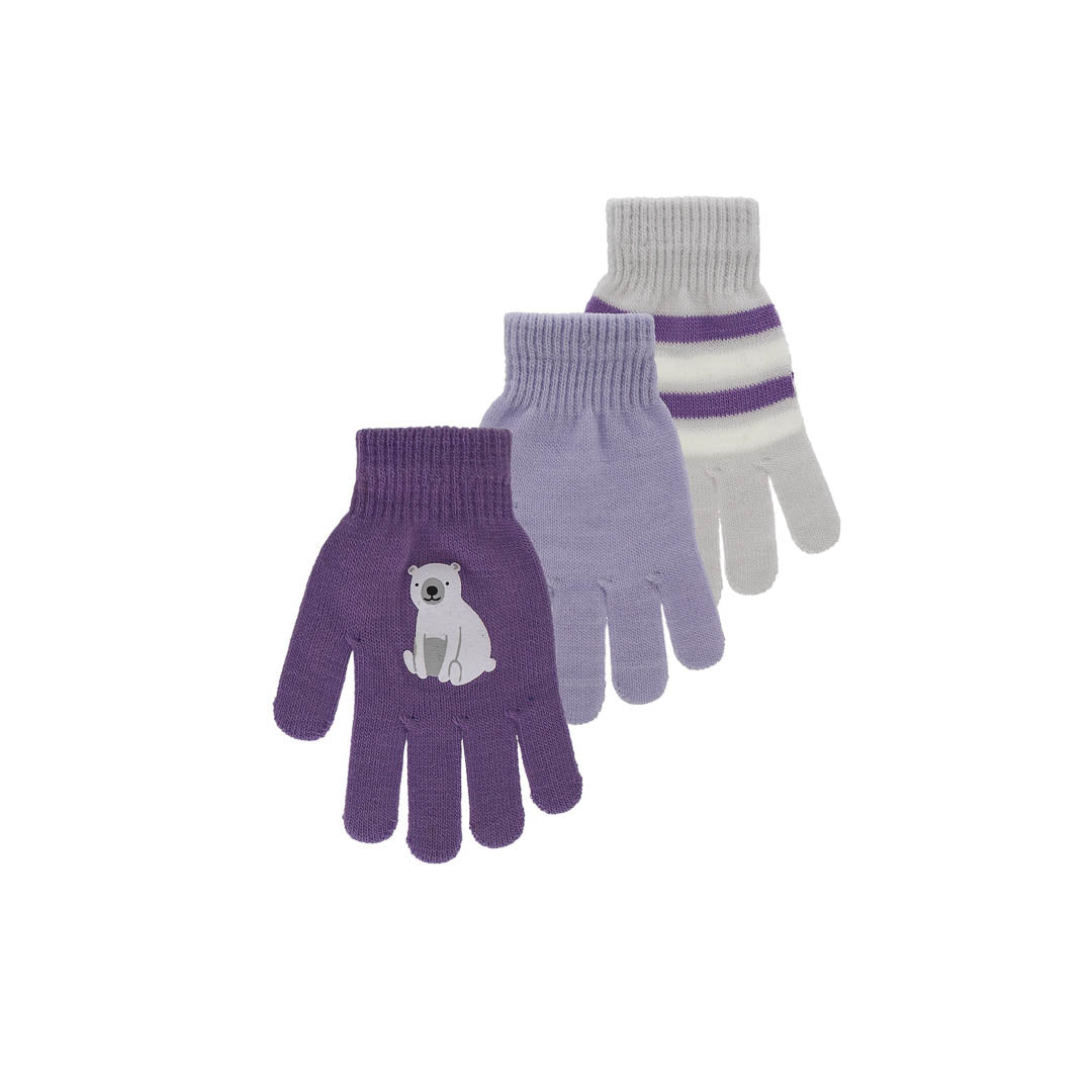 118880-97-DENSLEY_CO_3_paires_de_gants_pour_enfants_46X-01-118880-97-DENSLEY & CO | 3 PAIRS OF GLOVES 4-6x-Kids Gloves | Accessories-Densley & Co-Yellow Shoes
