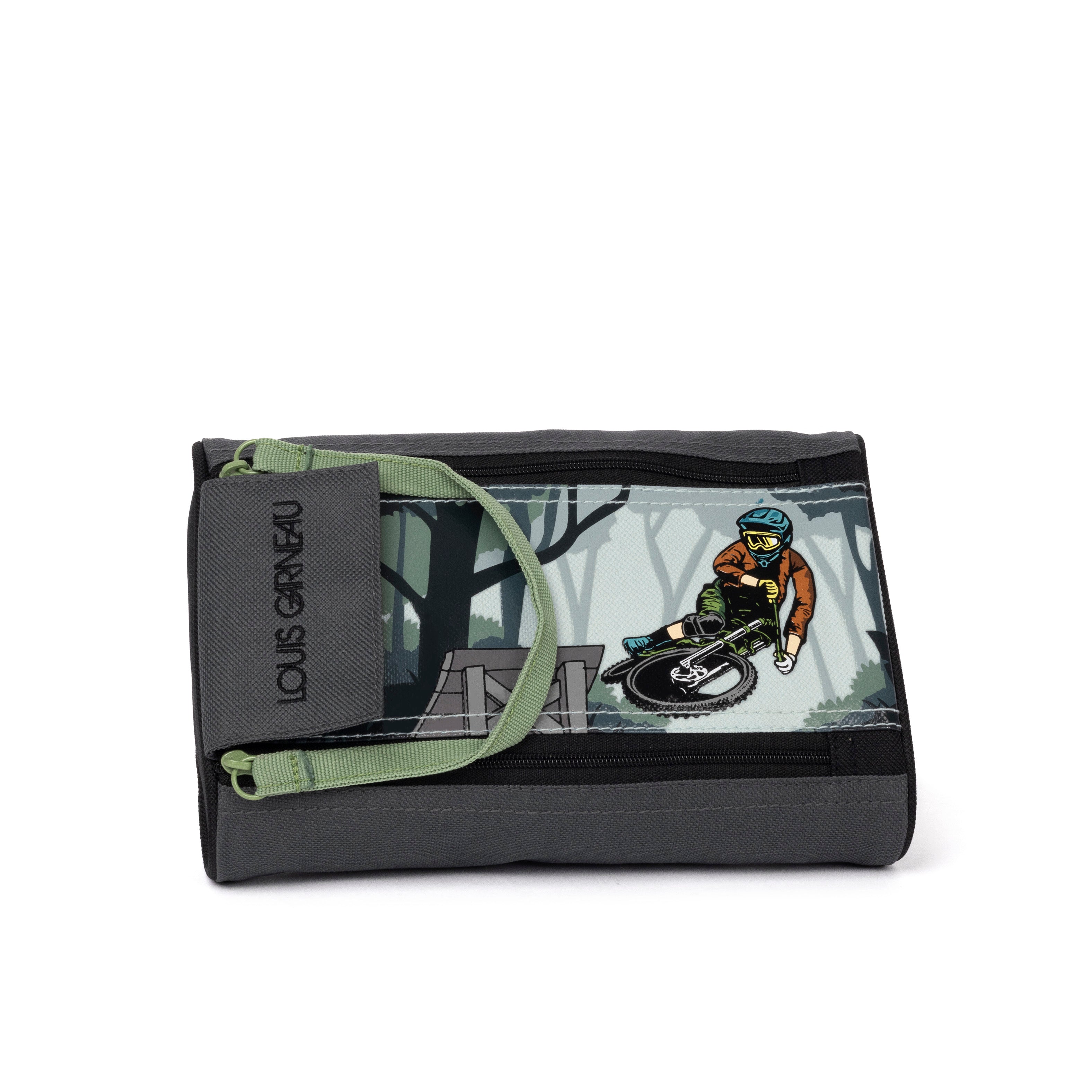 Yellow Shoes | Accessories-Boys-School Items-Pencil Case | LOUIS GARNEAU | MOUNTAIN BIKE 2 ZIPPERS PENCIL CASE | 