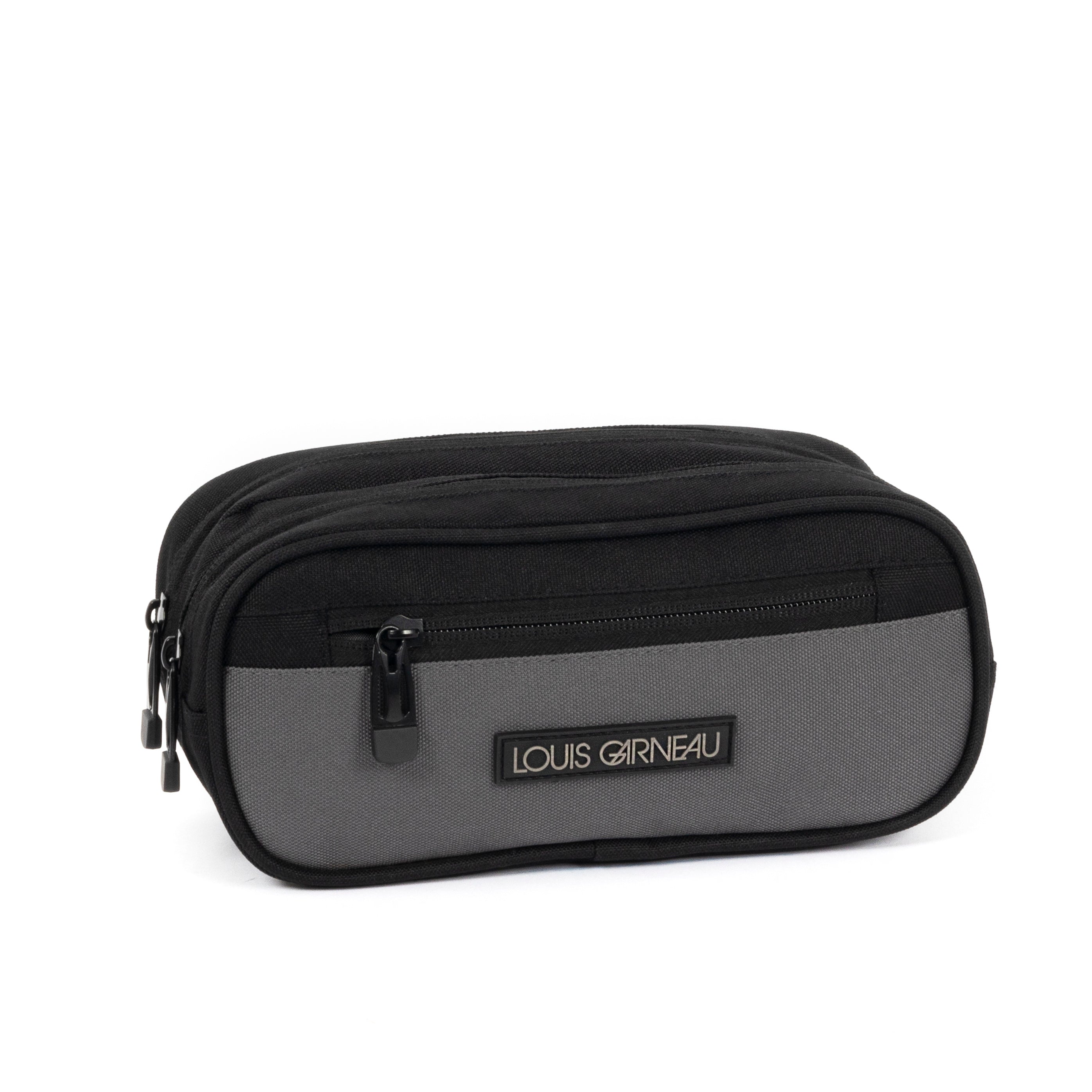 Yellow Shoes | Kids Pencil Cases | Accessories | LOUIS GARNEAU |BLACK AND GREY 2 COMPARTMENTS PENCIL CASE | 119671-15-LG_NOIR_ET_GRIS_ETUI_A_CRAYONS_2_COMPARTIMENTS-01-119671-15-LOUIS GARNEAU |BLACK AND GREY 2 COMPARTMENTS PENCIL CASE-Kids Pencil Cases | Accessories-Louis Garneau-Yellow Shoes