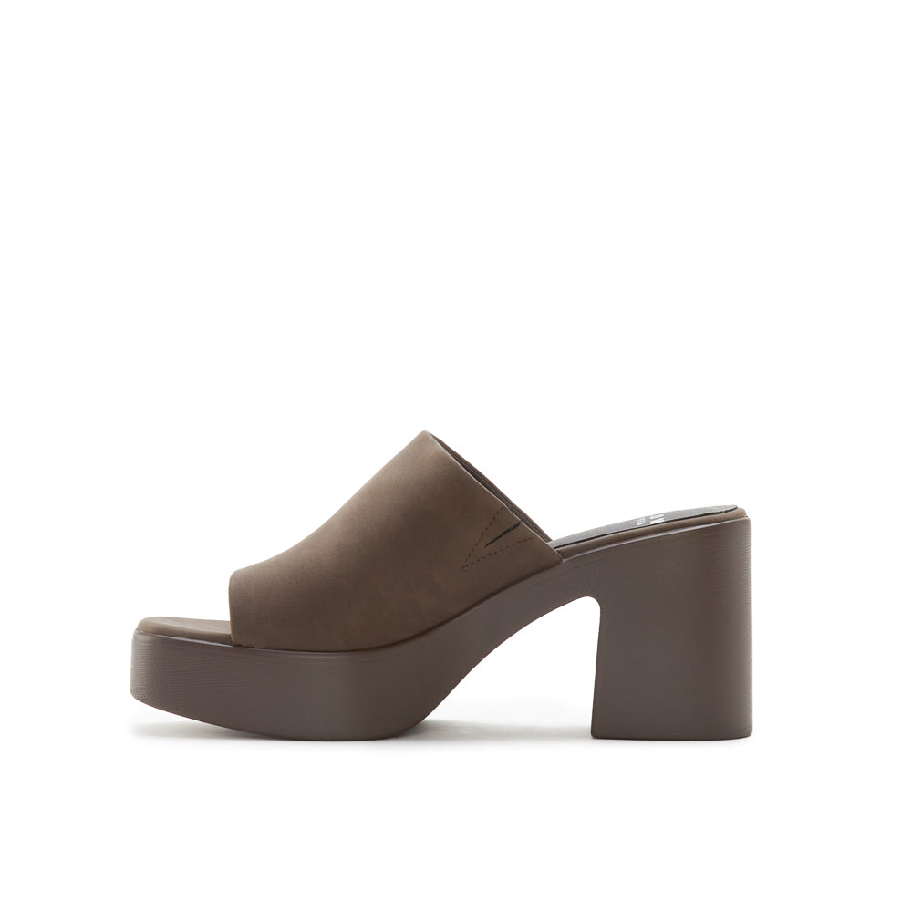 Yellow Shoes | Womens-Sandals-Dress-Med Heel/Mule | NADIA | 