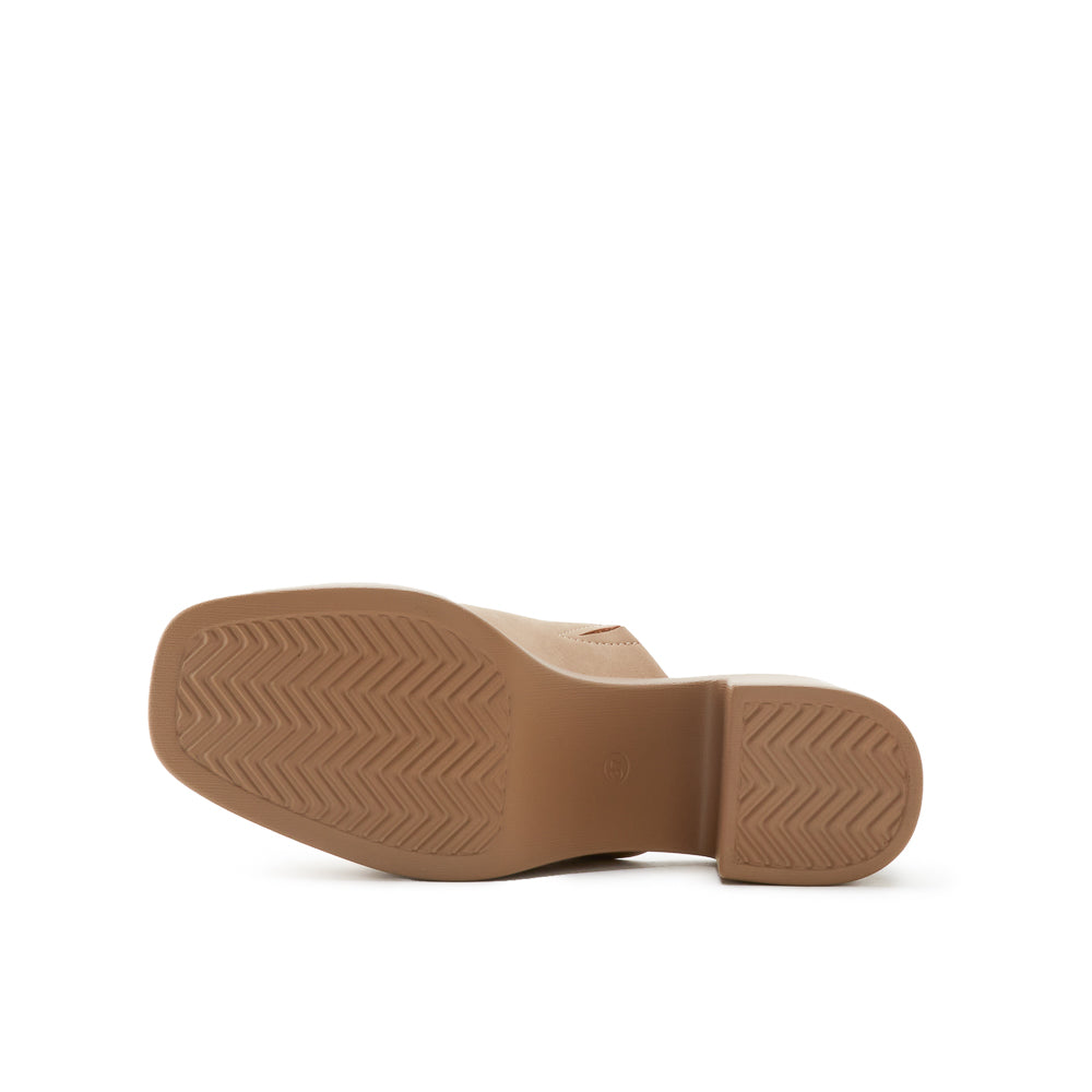 Yellow Shoes | Womens-Sandals-Dress-Med Heel/Mule | NADIA | 