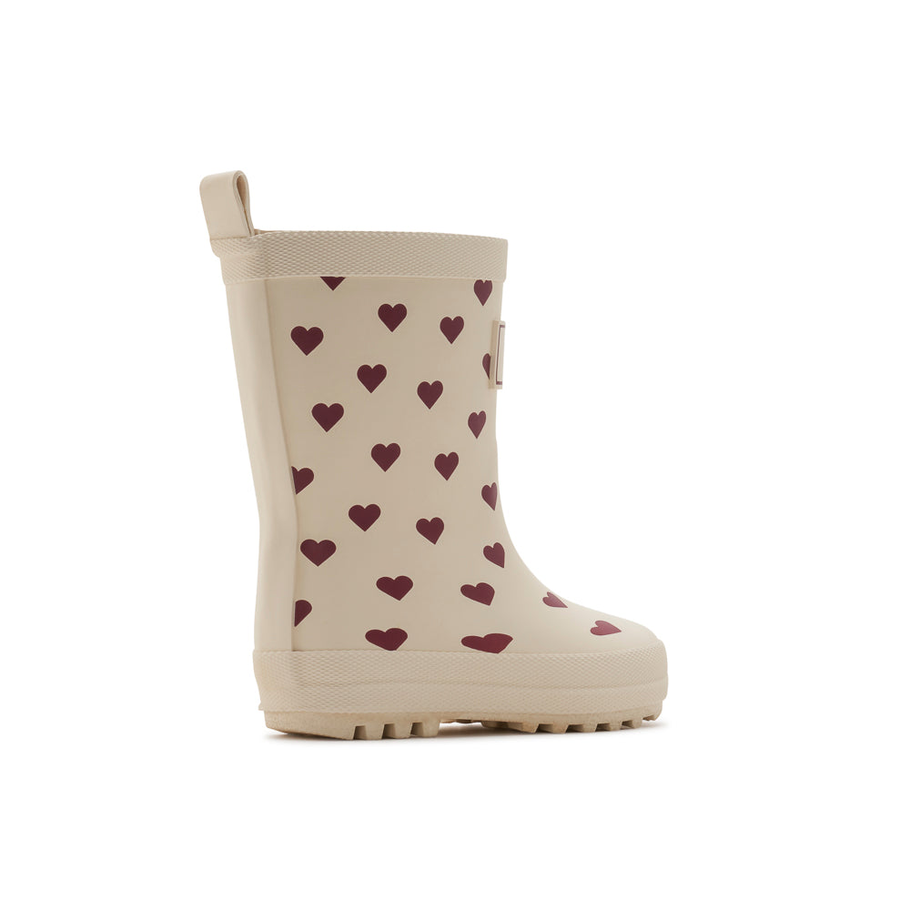 Yellow Shoes | Baby-Rainwear-Girls-Lined Boot | HEARTS | 
