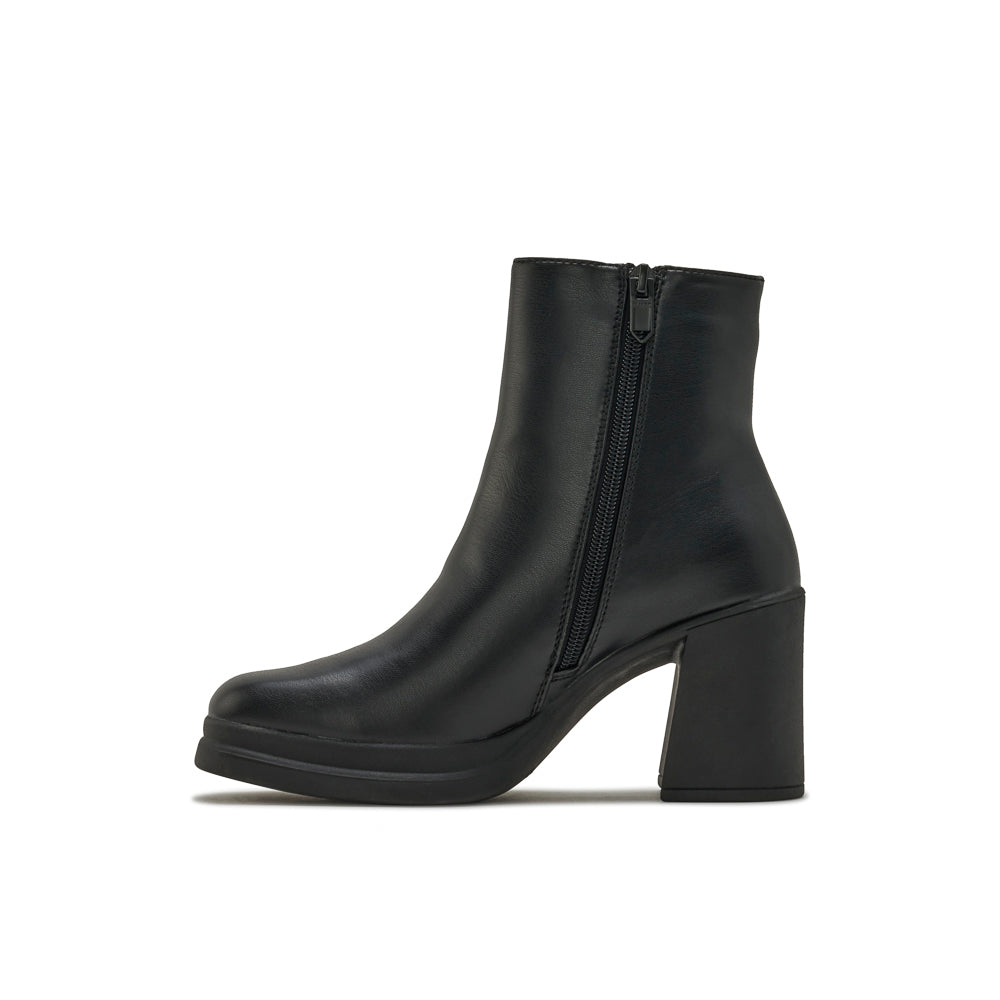 Yellow Shoes | Womens-Light Boots-Dress-Low Shaft & Med Heel | NIKKI | 