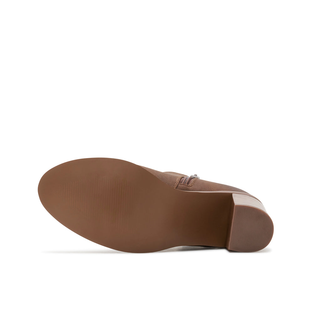 Yellow Shoes | Womens-Light Boots-Dress-Low Shaft & Med Heel | AMBITION | 