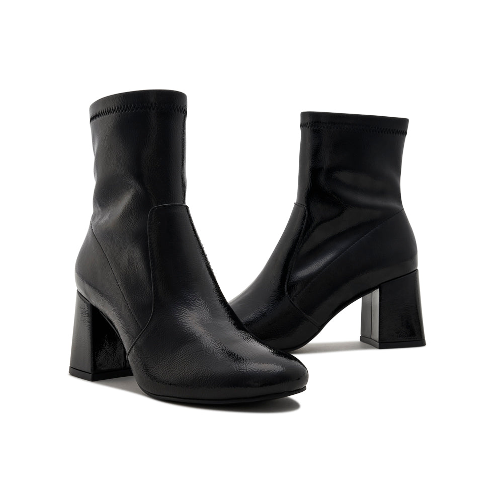 Yellow Shoes | Womens-Light Boots-Dress-Low Shaft & Med Heel | BETHANIE II | 