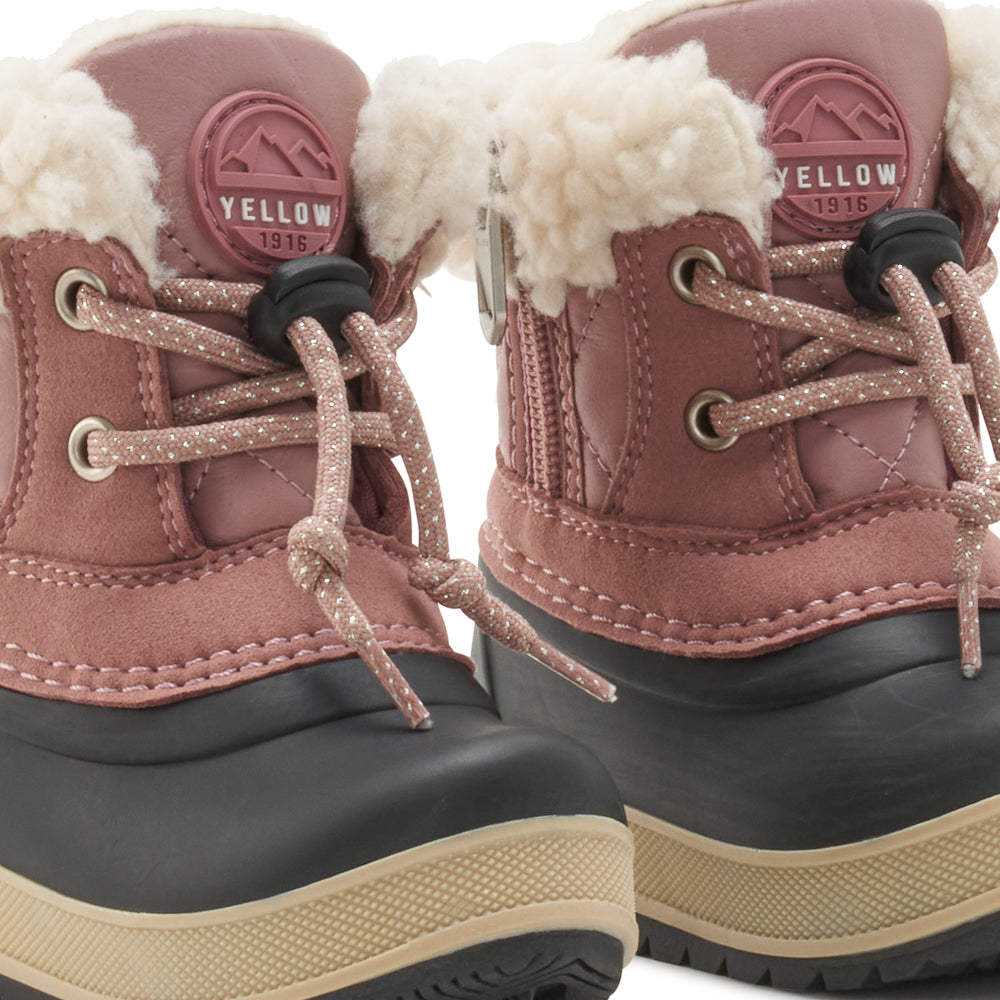 Yellow Shoes | Baby-Winter Boots-Girls-Laced | DECEMBRE F | 