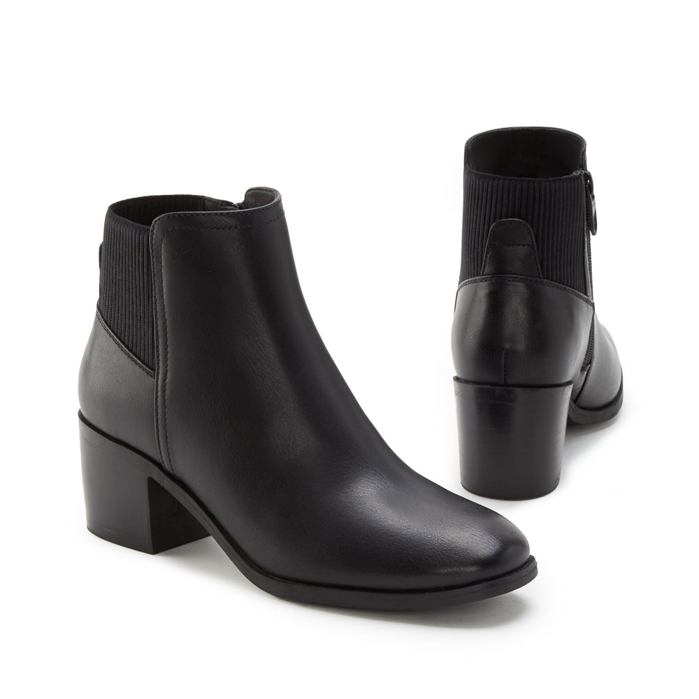 Yellow Shoes | Womens-Light Boots-Dress-Low Shaft & Med Heel | BRIDGETTE | 