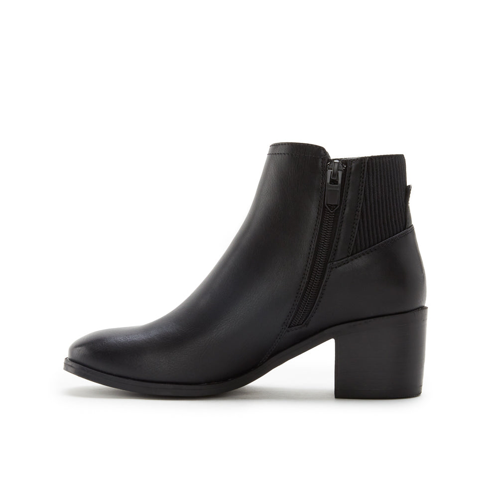 Yellow Shoes | Womens-Light Boots-Dress-Low Shaft & Med Heel | BRIDGETTE | 