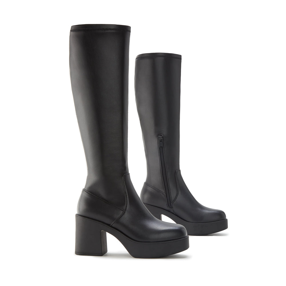 Yellow Shoes | Womens-Light Boots-Dress-High Shaft & Med Heel | NELLIE HAUTE | 