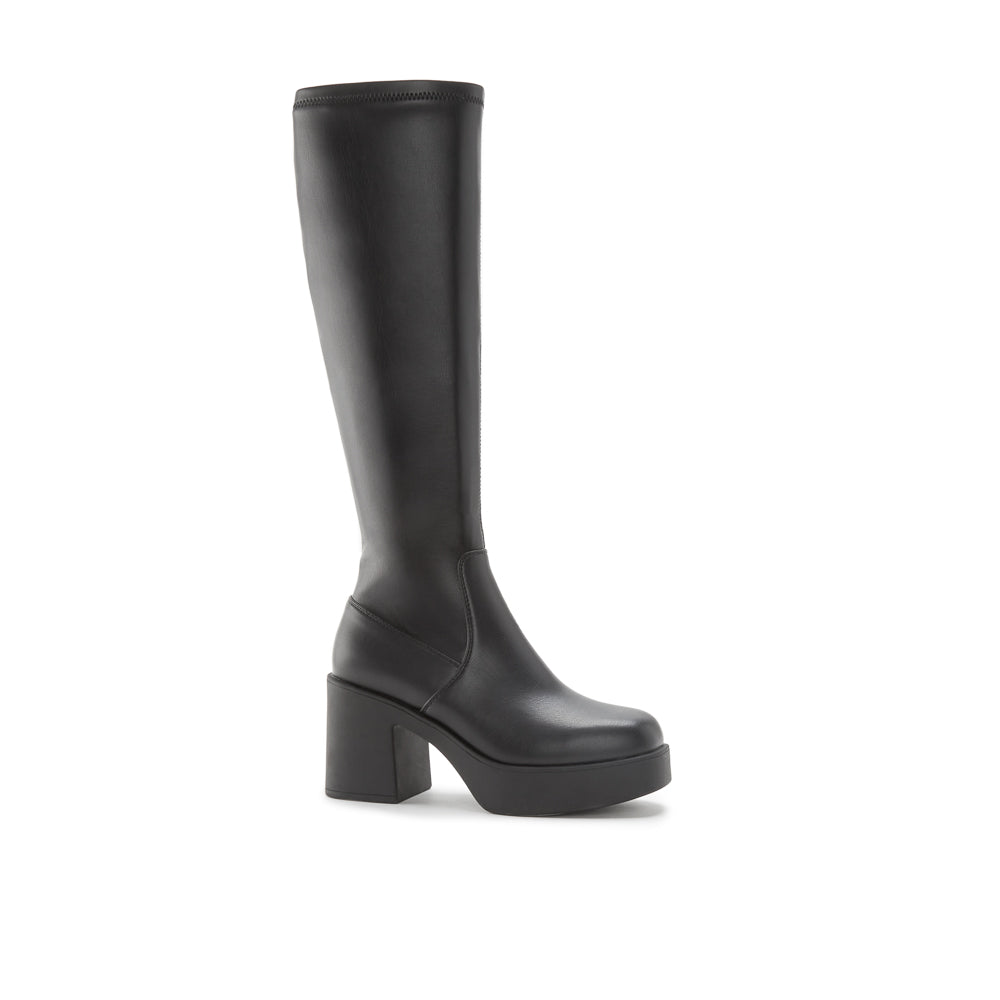 Yellow Shoes | Womens-Light Boots-Dress-High Shaft & Med Heel | NELLIE HAUTE | 