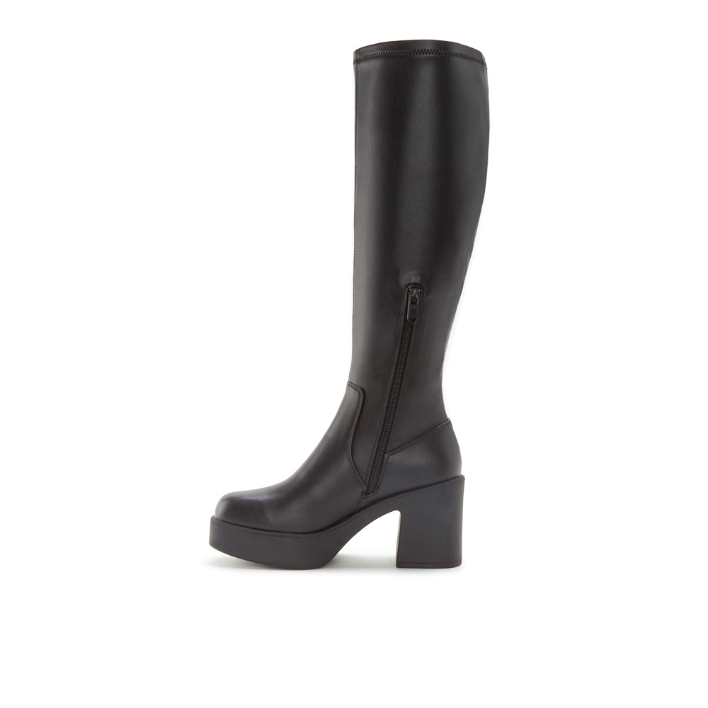 Yellow Shoes | Womens-Light Boots-Dress-High Shaft & Med Heel | NELLIE HAUTE | 