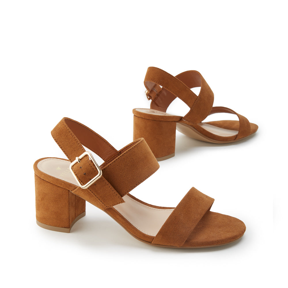 Yellow Shoes | Womens-Sandals-Dress-Med Heel/Ankle strap | VESTA II | 