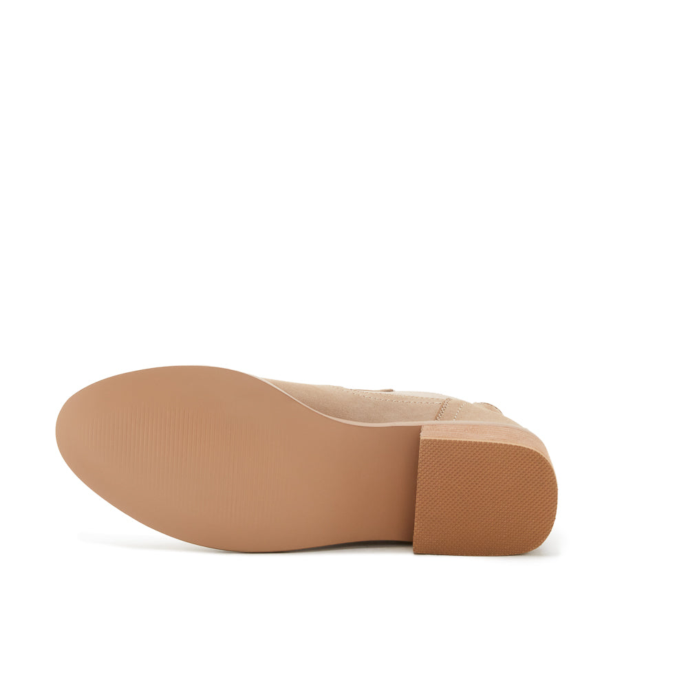 Yellow Shoes | Womens-Light Boots-Casual-Low Shaft & Med Heel | PERKINS CHELSEA | 