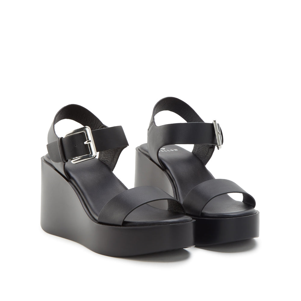 Yellow Shoes | Womens-Sandals-Casual-High Wedge/Ankle strap | MALIBU | 