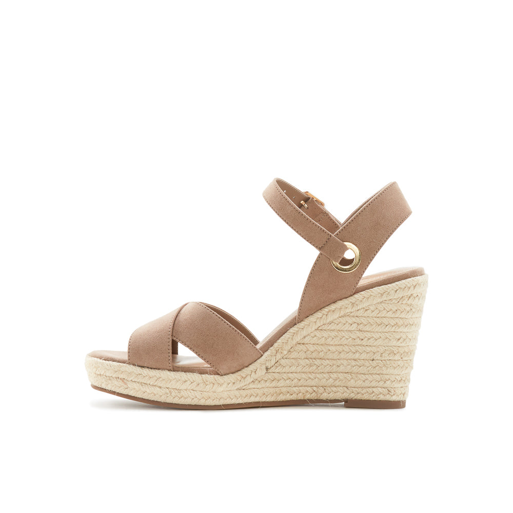 Yellow Shoes | Womens-Sandals-Dress-Med Wedge/Ankle strap | BARCELONE | 