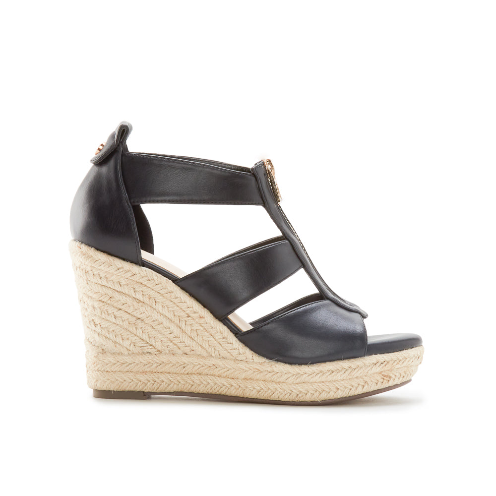 Yellow Shoes | Womens-Sandals-Dress-High Wedge/Ankle strap | KHEOPS | 