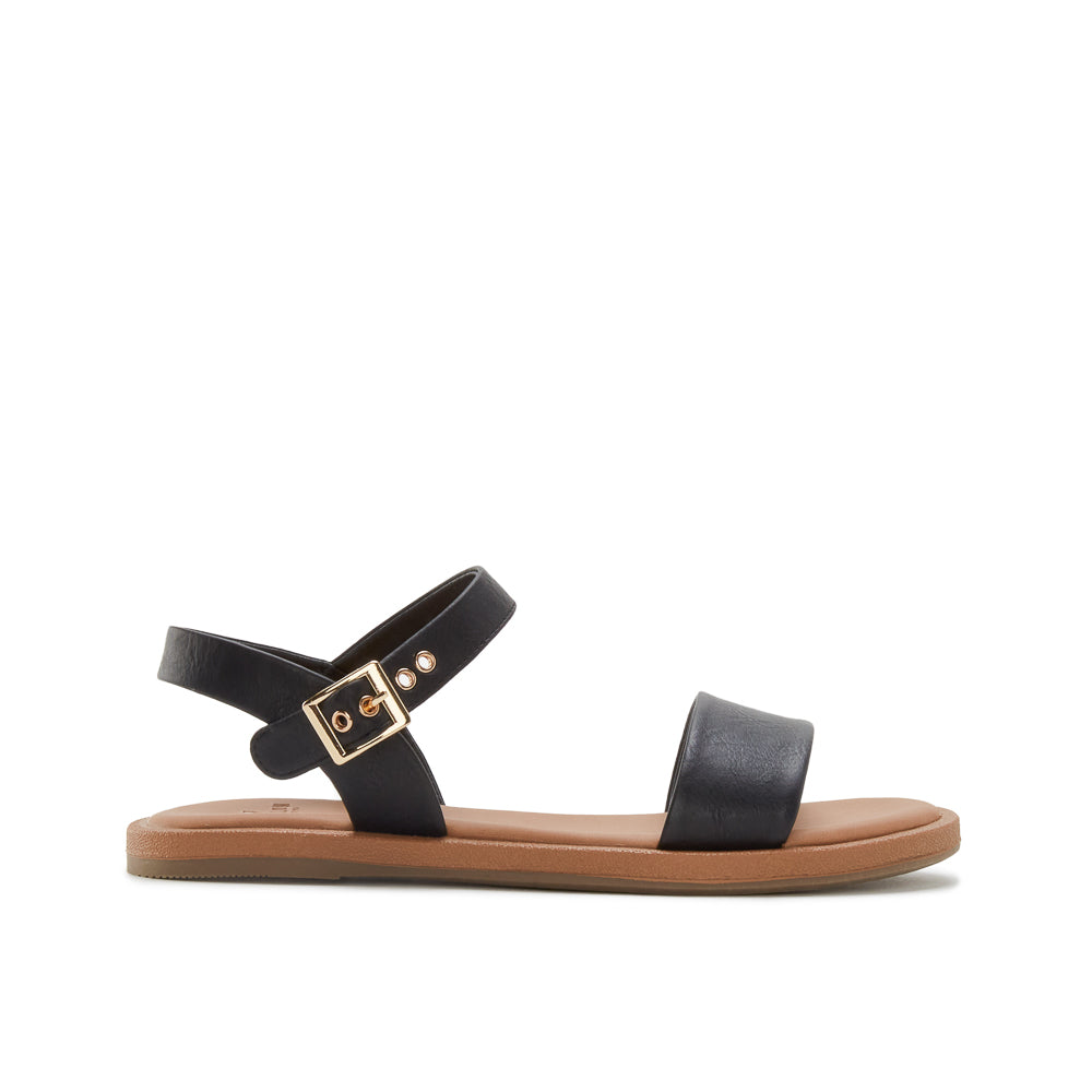 Yellow Shoes | Womens-Sandals-Casual-Flat/Ankle strap | LEONORE | 