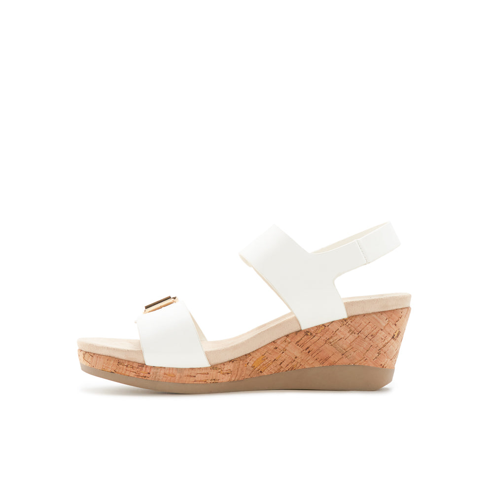 Yellow Shoes | Womens-Sandals-Comfort-Med Wedge/Ankle strap | EMILIE | 
