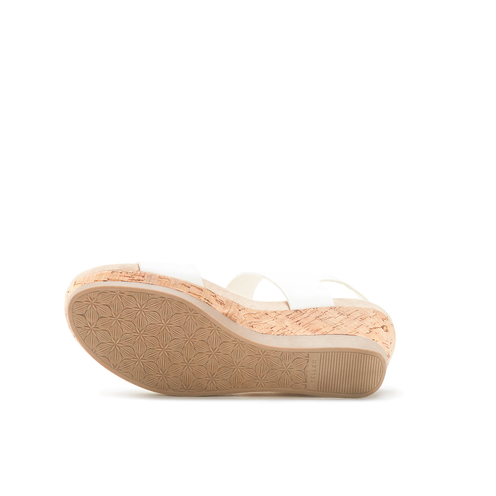 Yellow Shoes | Womens-Sandals-Comfort-Med Wedge/Ankle strap | EMILIE | 