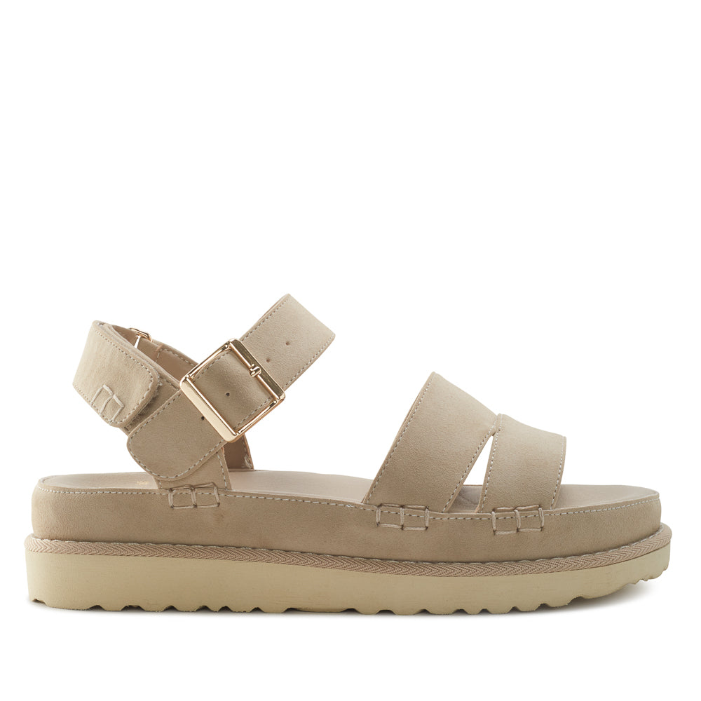 Yellow Shoes | Womens-Sandals-Casual-Flat/Ankle strap | WOODLAND | 