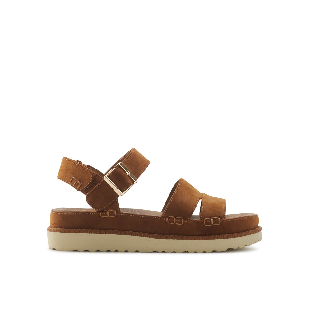 Yellow Shoes | Womens-Sandals-Casual-Flat/Ankle strap | WOODLAND | 