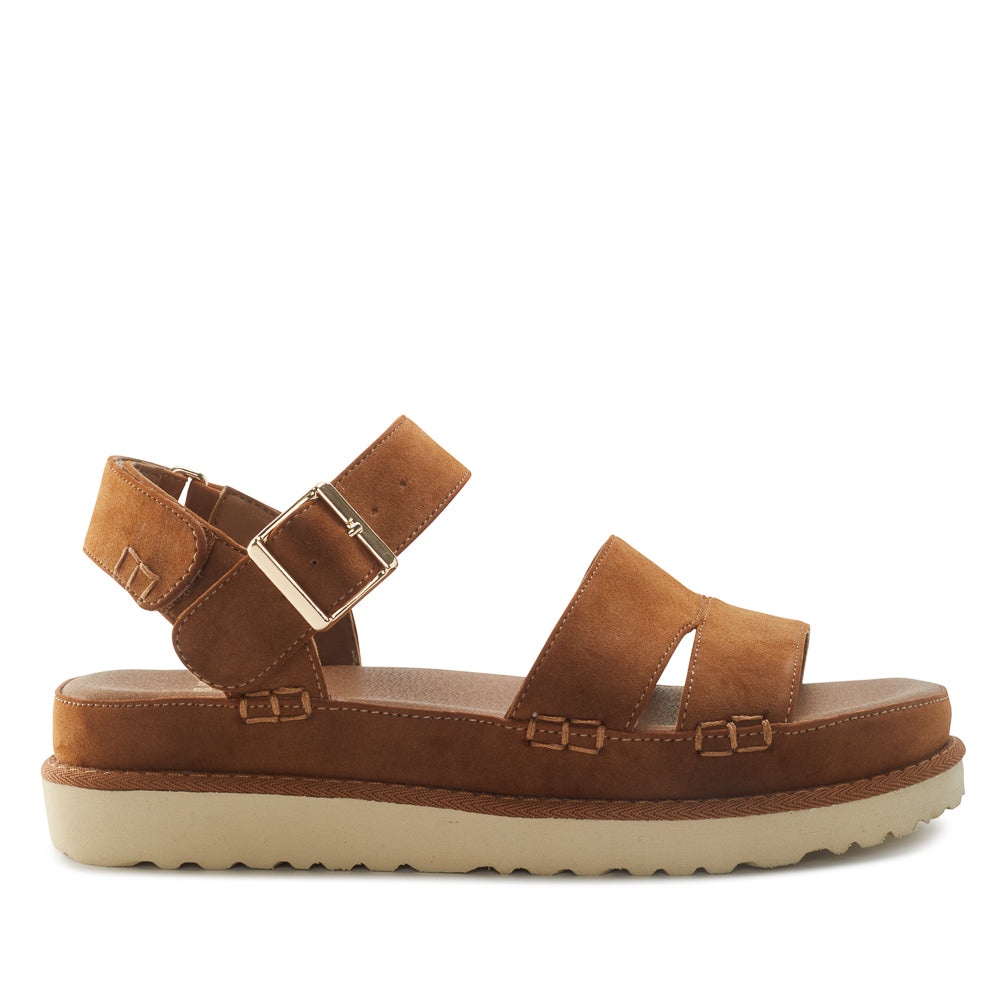 Yellow Shoes | Womens-Sandals-Casual-Flat/Ankle strap | WOODLAND | 