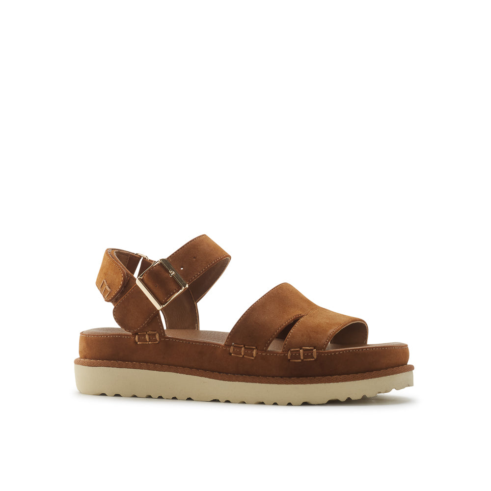 Yellow Shoes | Womens-Sandals-Casual-Flat/Ankle strap | WOODLAND | 