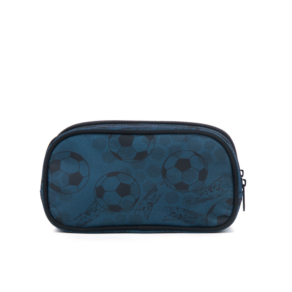 Yellow Shoes | Kids Pencil Cases | Accessories | ORO |SOCCER 2 COMPARTMENTS PENCIL CASE | 120972-43-ORO_SOCCER_ETUI_A_CRAYONS_2_COMPARTIMENTS-02-ORO |SOCCER 2 COMPARTMENTS PENCIL CASE-Kids Pencil Cases | Accessories-Yellow Shoes-Yellow Shoes