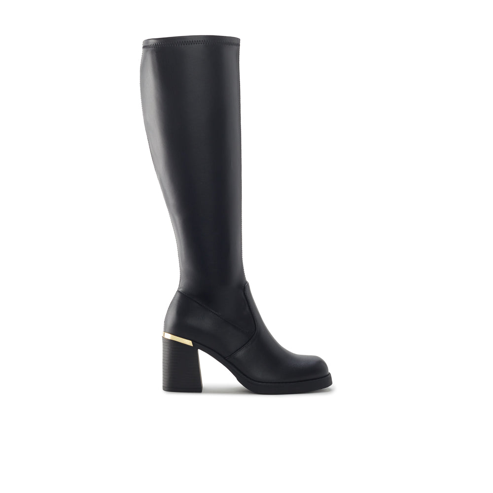 Yellow Shoes | Womens-Light Boots-Dress-High Shaft & Med Heel | HILARIE HAUTE | 