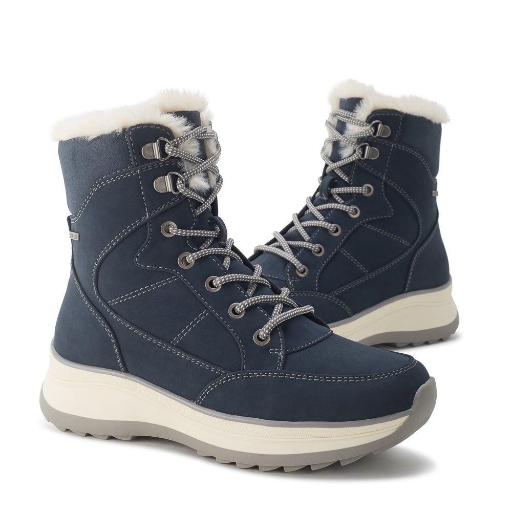 Yellow Shoes | Womens-Winter Boots-Casual-Med Shaft & Flat Heel | LEYA | 