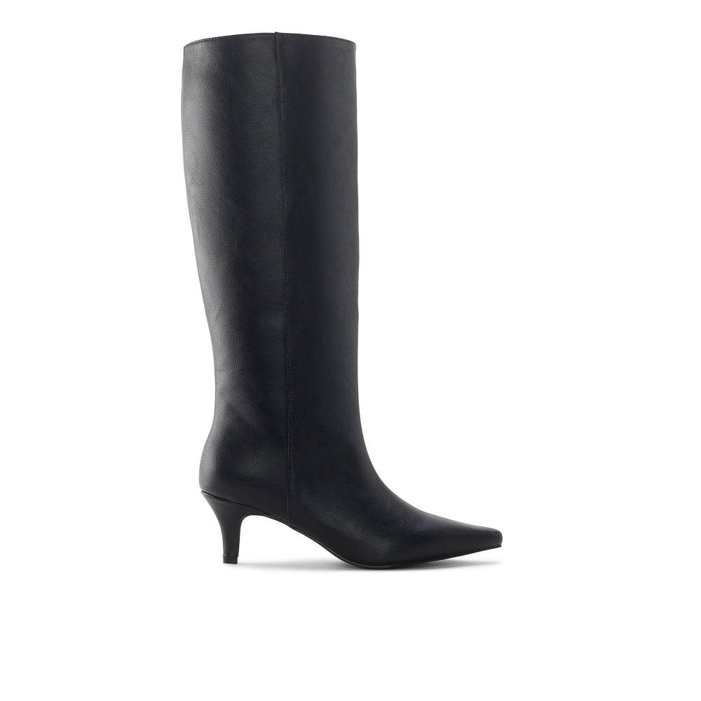 Yellow Shoes | Womens-Light Boots-Dress-High Shaft & Med Heel | NERYS HAUTE | 