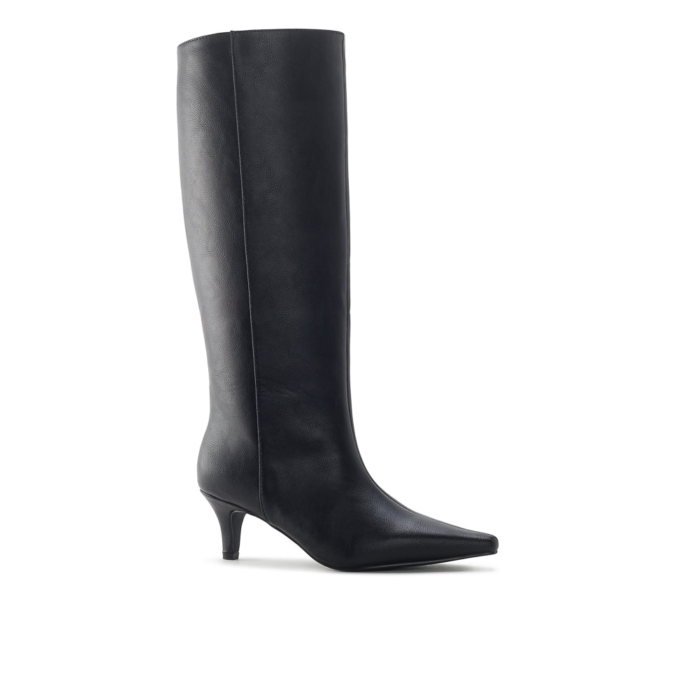 Yellow Shoes | Womens-Light Boots-Dress-High Shaft & Med Heel | NERYS HAUTE | 