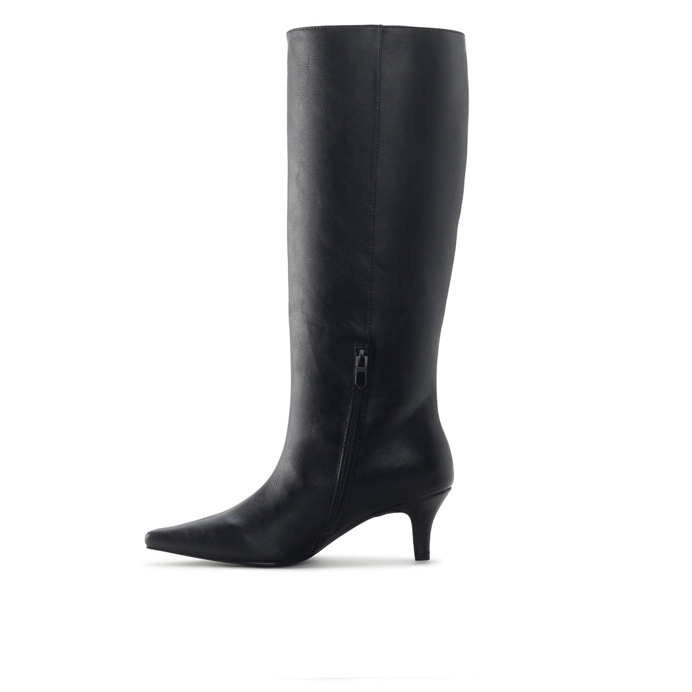 Yellow Shoes | Womens-Light Boots-Dress-High Shaft & Med Heel | NERYS HAUTE | 