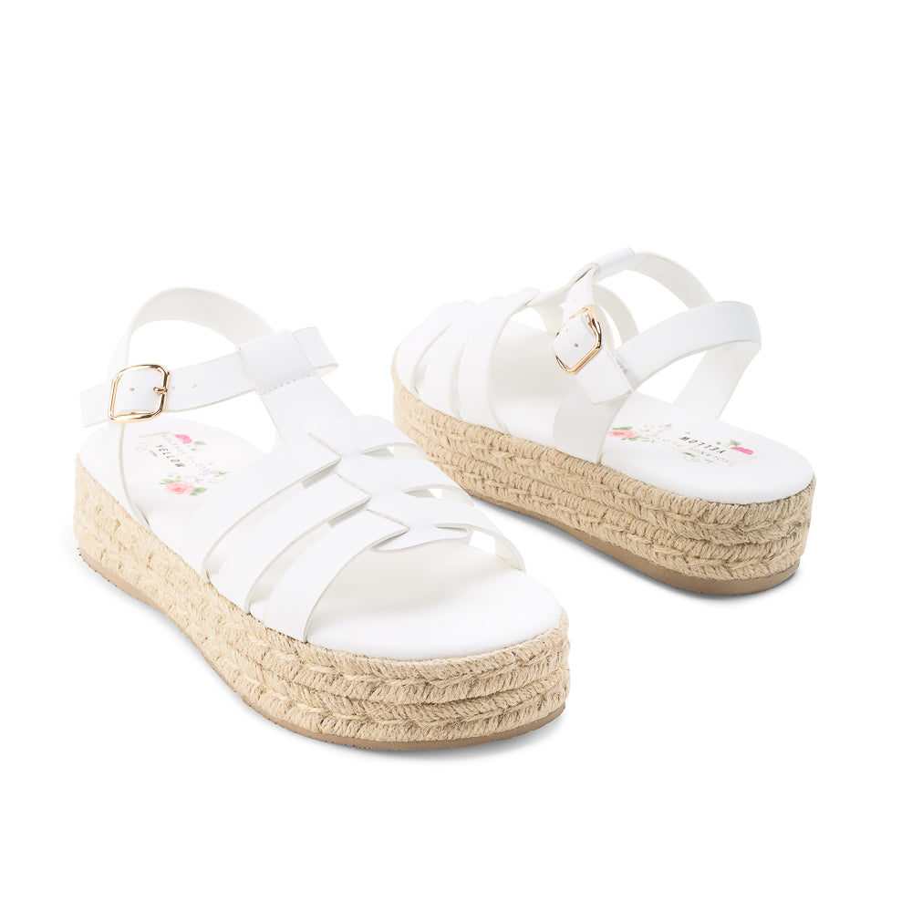 Yellow Shoes | Womens-Sandals-Casual-Flat/Ankle strap | ASTER | 
