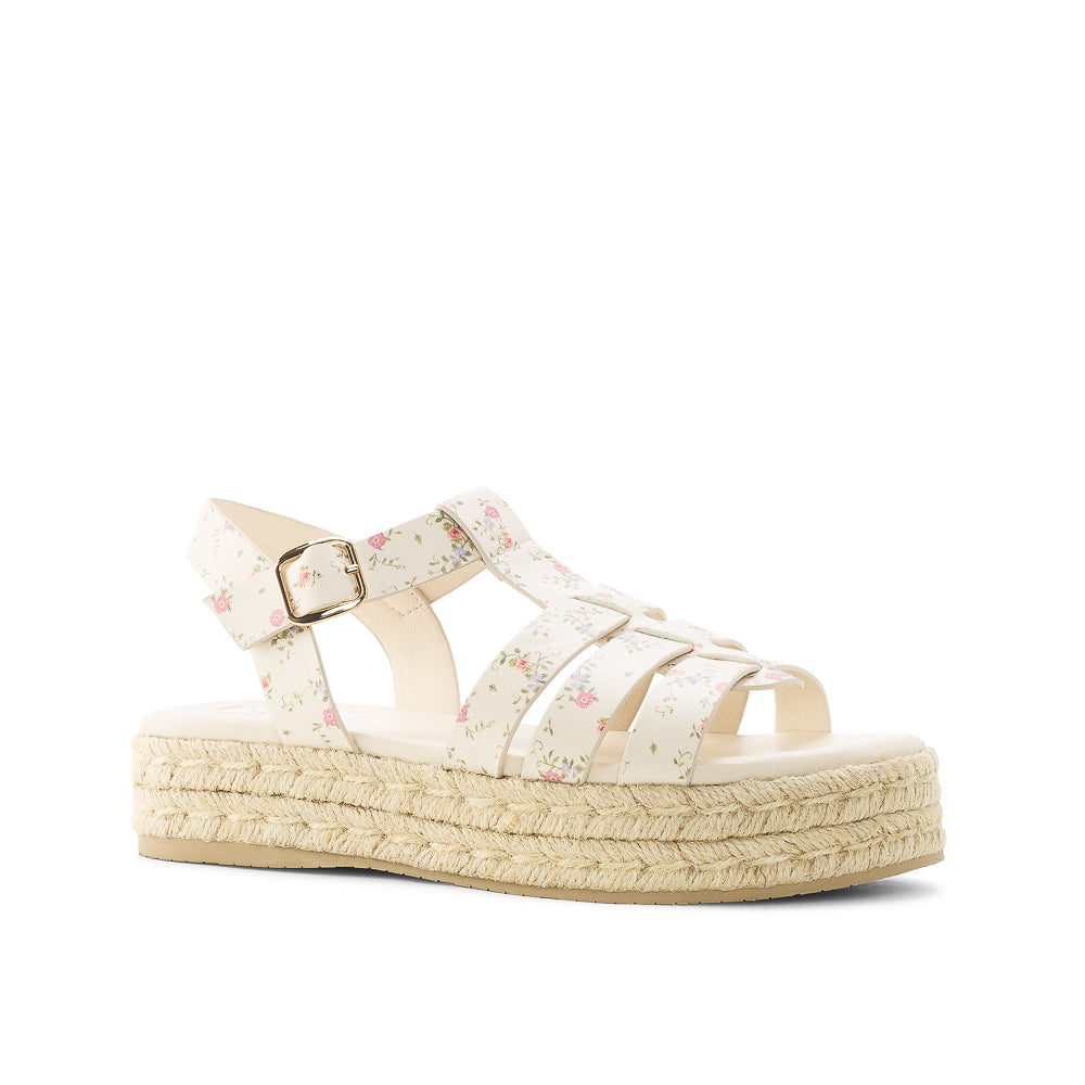 Yellow Shoes | Womens-Sandals-Casual-Flat/Ankle strap | ASTER | 