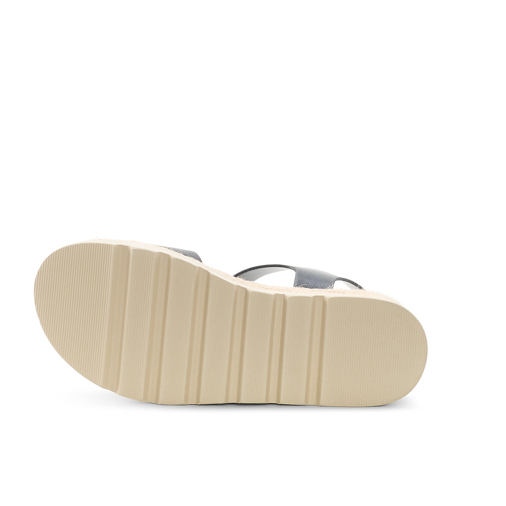 Yellow Shoes | Womens-Sandals-Casual-Med Wedge/Ankle strap | BARBADE | 