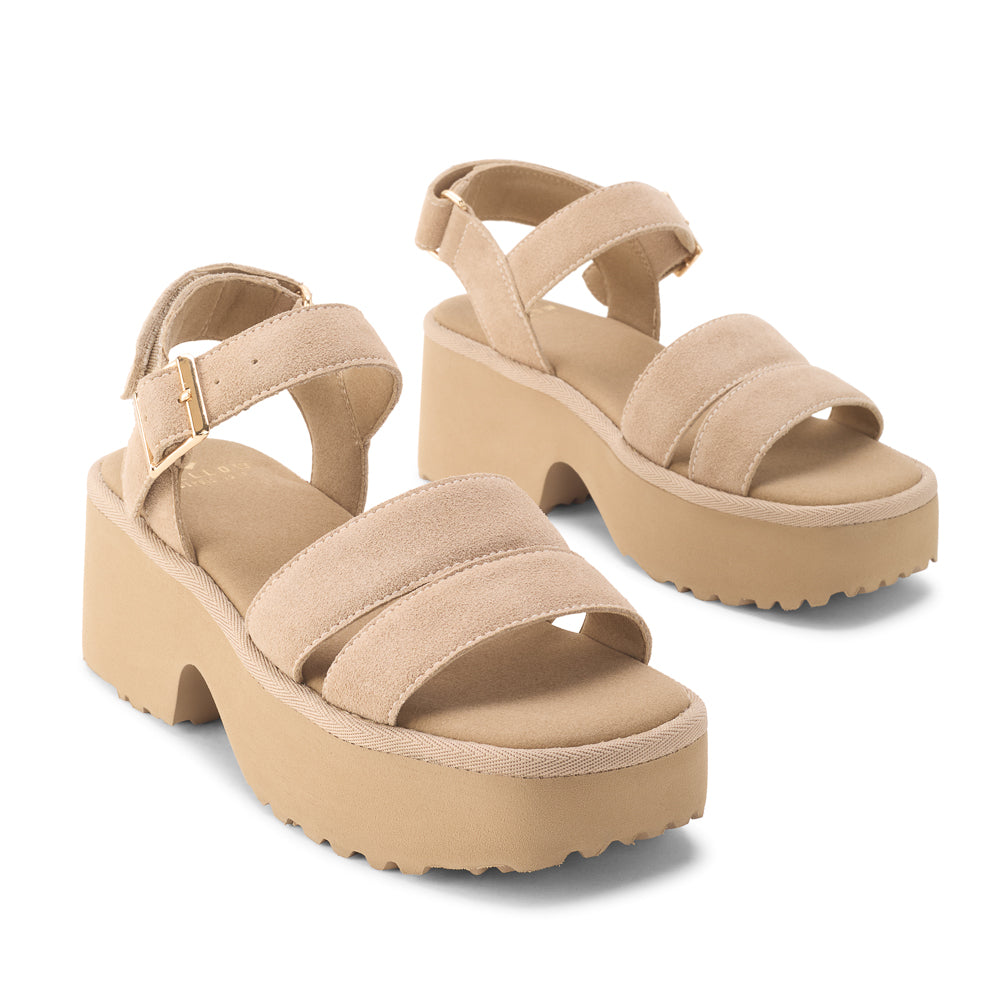 Yellow Shoes | Womens-Sandals-Casual-Med Heel/Ankle strap | SAVANA | 