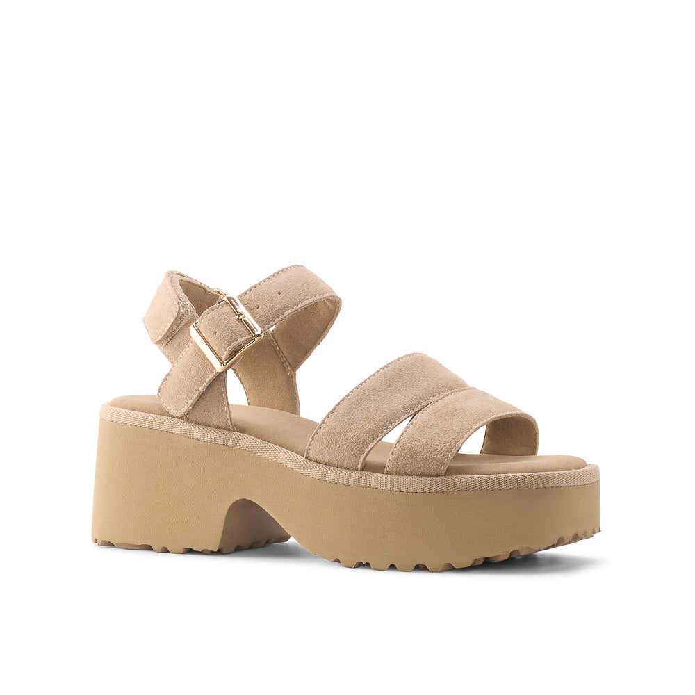 Yellow Shoes | Womens-Sandals-Casual-Med Heel/Ankle strap | SAVANA | 
