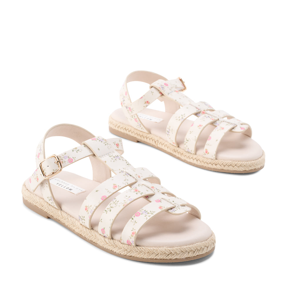 Yellow Shoes | Junior Kids Sandals | ASTER JR | 122214-71-ASTER_JR-02-ASTER JR-Junior Kids Sandals-Yellow-Yellow Shoes